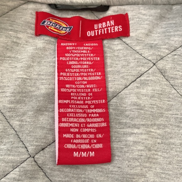 Dickie’s Urban Outfitter black Quilted Jacket. Ladies size medium. - Picture 4 of 10